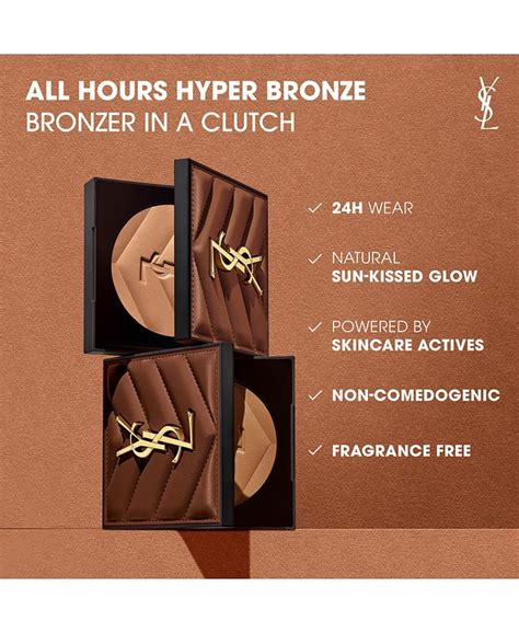 bronzer yves saint laurent all hours|all hours hyper bronzer.